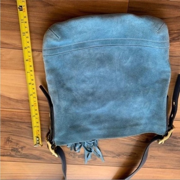 Coach retro cross body Stylish Blue Leather Shoulder Bag - Picture 5 of 10